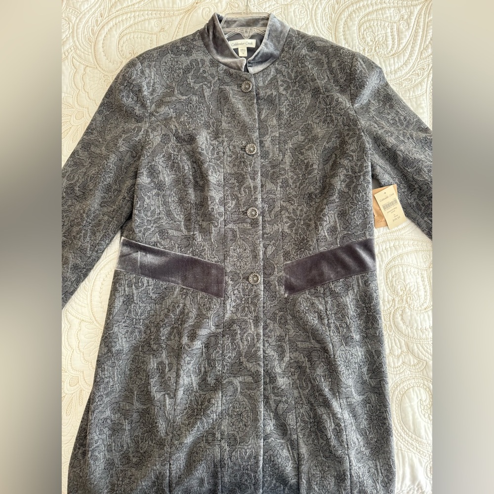 Coldwater Creek Jacquard Riding Jacket NWT 16
